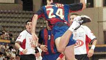 <b>JUVENTUD.</B> Montávez jugó su segundo partido en la Liga Asobal.