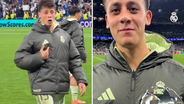 La viral reacción de Güler cuando le dan el premio a mejor jugador del partido: es único