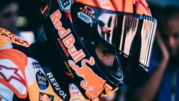 Marc Márquez durante el GP de Aragón en MotorLand.