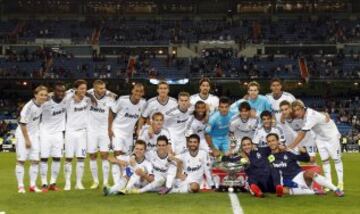 2012. El Real Madrid ganó 8-0 a Millonarios en un partido en el que se homenajeó a Alfredo Di Stéfano. 
