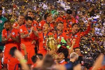 Así festejó la Roja su título Centenario