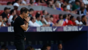 Simeone, en el Atlético-Elche.