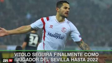 Golpe al Atleti: Vitolo renueva con el Sevilla por 5 temporadas