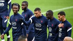 Entrenamiento de la selecci&oacute;n francesa.