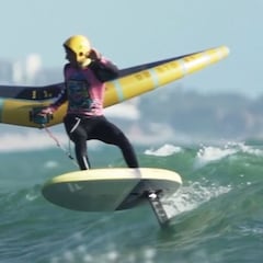 Gran arranque del circuito nacional de wingfoil en Chiclana