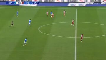 Una mezcla de Ronaldinho y Guti: la locura que hizo Insigne es para ponerla en un museo