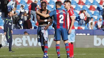 Raphael Dwamena se estren&oacute; como goleador en el Levante el pasado jueves en la vuelta de Copa frente al Lugo.
 