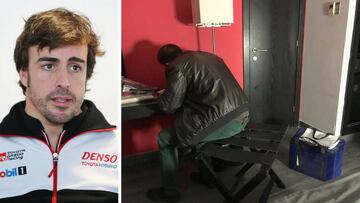 Fernando Alonso tuvo que pasar un control antidopaje a las 6 de la mañana en Portimao.