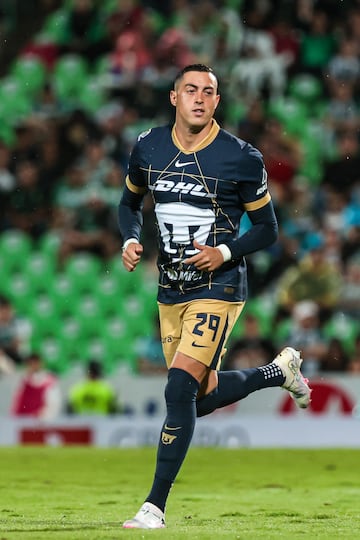  Rogelio Funes Mori of Pumas during the 2nd round match between Santos and Pumas UNAM as part of the Liga BBVA MX, Torneo Apertura 2024 at TSM -Corona- Stadium on July 13, 2024 in Torreon, Coahuila, Mexico.