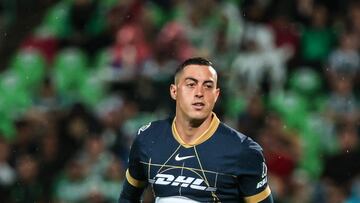 Rogelio Funes Mori of Pumas during the 2nd round match between Santos and Pumas UNAM as part of the Liga BBVA MX, Torneo Apertura 2024 at TSM -Corona- Stadium on July 13, 2024 in Torreon, Coahuila, Mexico.