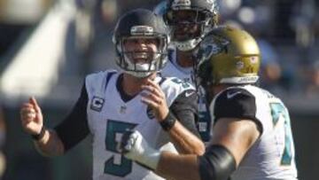 Blake Bortles y los Jacksonville Jaguars celebran su primera victoria del a&ntilde;o.