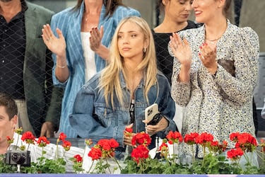 Ana Mena en el partido de Jan-Lennard Struff contra Aslán Karátsev.