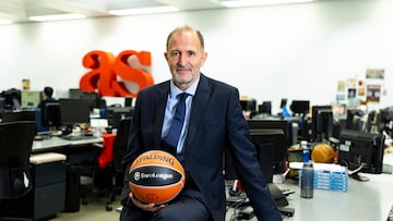 Chus Bueno, CEO de la Euroliga, en la redacción del Diario AS.