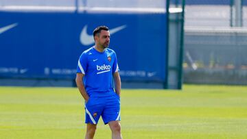 14/05/22 ENTRENAMIENTO DEL BARCELONA 
XAVI HERNANDEZ 