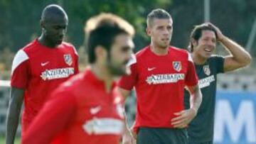 Entrenamiento del Atlético.