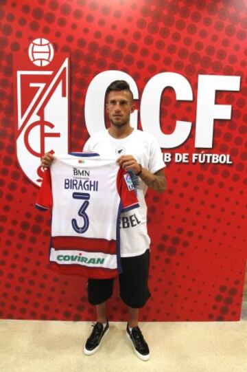 Cristiano Biraghi con el Granada. 