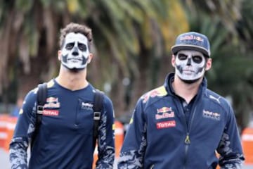 Daniel Ricciardo y Max Verstappen 