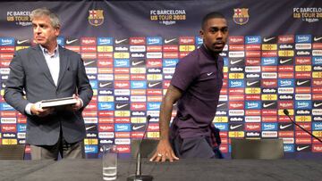 Malcom, durante su presentación como nuevo jugador del Barça.