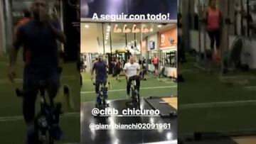 Vidal grabó este video entrenando en su vuelta a Chile