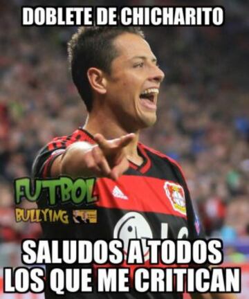 Los mejores memes tras el doblete del Chicharito