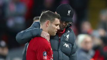 Klopp admits Milner injury "doesn't look good"