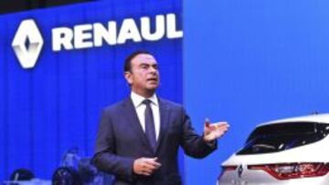 Carlos Ghosn en la feria automotriz IAA.