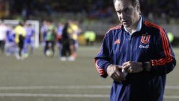 Lasarte se retira abatido tras la dura derrota frente a San Luis.