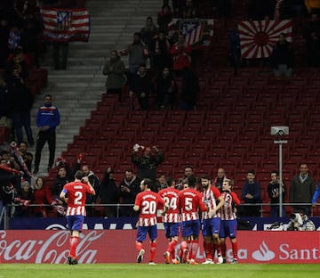 1-0. Griezmann  celebró el primer gol.