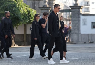 Darwin Nunez el día de la ceremonia fúnebre del futbolista portugués del Liverpool Diogo Jota y su hermano André Silva.