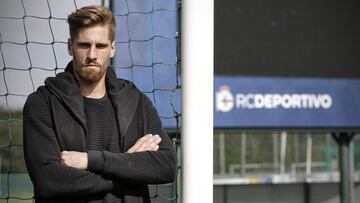 El futbolista del Deportivo, Raúl Albentosa.