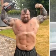 Agobia al verlo: así se entrena el hombre que quiere derrotar a 'La Montaña'...