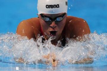 Elizabeth Beisel en su prueba de 400m individuales