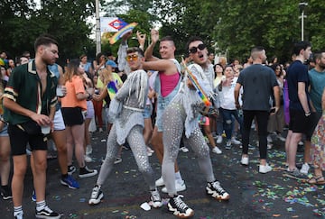 Manifestación por el Orgullo LGTBIQ+ en Madrid.