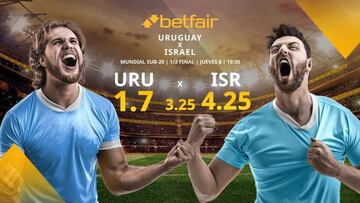 Uruguay vs. Israel: alineaciones, horario, TV, estadísticas y pronósticos del Mundial Sub 20