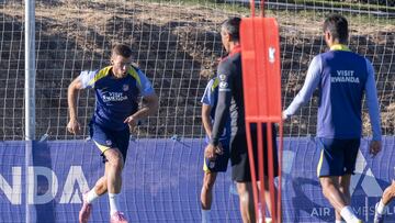 Sorloth durante un entrenamiento en Los Ángeles de San Rafael.