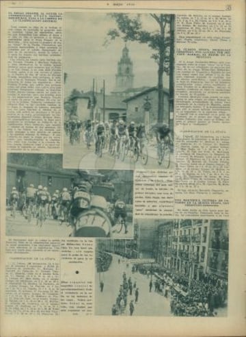Recorrido por las mejores im¨¢genes de la I Vuelta a Espa?a a trav¨¦s de la edici¨®n de AS Semanal de 1935.