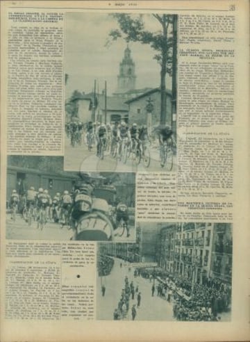 Recorrido por las mejores imágenes de la I Vuelta a España a través de la edición de AS Semanal de 1935.