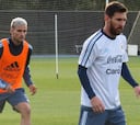 Messi tuvo su primera práctica con Sampaoli en Melbourne