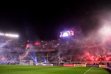 BUENOS AIRES, ARGENTINA - OCTOBER 01: General view of the stadium during the semi final first leg match between River Plate and Boca Juniors as part of Copa CONMEBOL Libertadores 2019  at Estadio Monumental Antonio Vespucio Liberti on October 01, 2019 in 