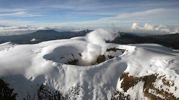 Los 5 departamentos a los que podría afectar la erupción del Volcán Nevado del Ruíz