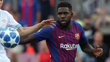 Umtiti sufre una lesión de rodilla y podría pasar por el quirófano