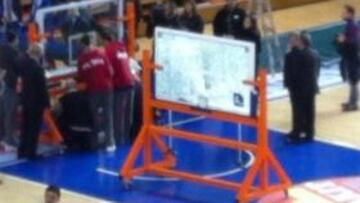 Laviña rompe un tablero en Fuenlabrada