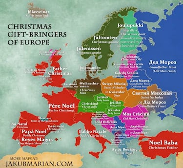 Así llaman a Papá Noel en otros países de Europa