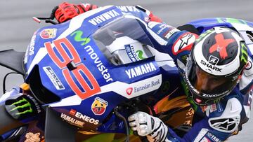 Jorge Lorenzo durante el GP Alemania.