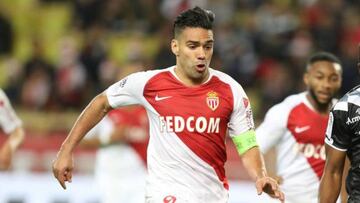 Radamel Falcao in action for Monaco.