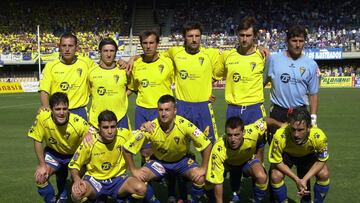 Once del Cádiz CF en el Municipal de Chapín el 18 de junio de 2005. Foto: Cádiz CF.
