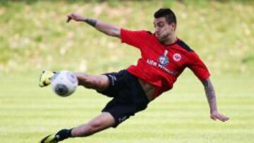 Joselu milita actualmente en el Hoffenheim, aunque jugó cedido esta pasada temporada en el Eintracht.