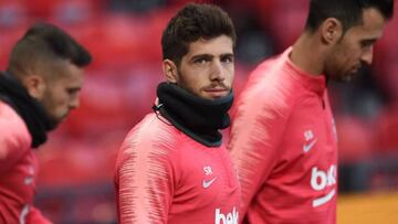 Sergi Roberto participa en el partidillo y apunta al Athletic