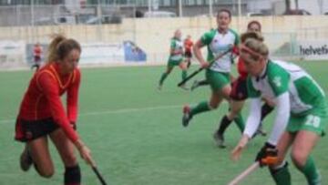 Un lance del partido en Terrassa.