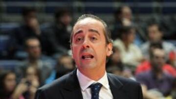 Txus Vidorreta, durante un partido con el Estudiantes esta temporada.